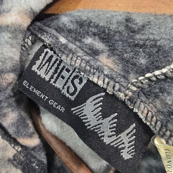 WFS Element Gear Hoodie Mens XL Camo Burly Gang Woodland Pullover Sweatshirt - Picture 3 of 14